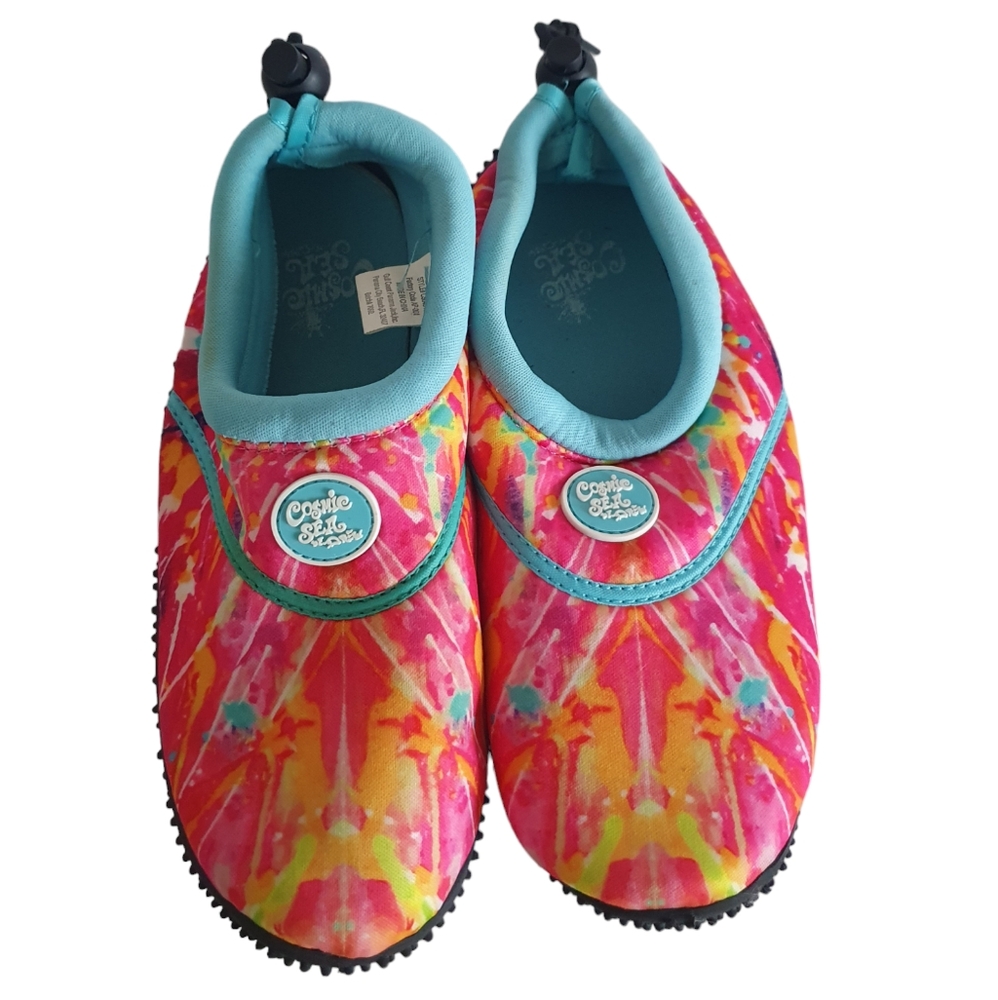 Cosmic Sea by Drew Multicolor Girl's Water Shoes Size L.